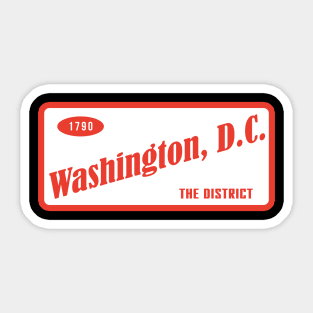 Washington D.C. The District Sticker